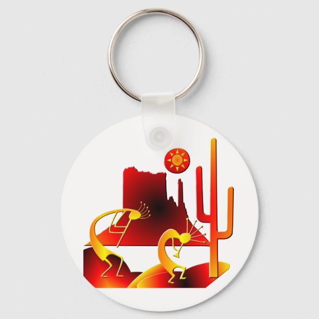 Llavero Desert Kokopelli (Anverso)