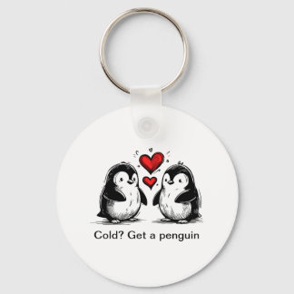 Llavero Desfile de Amor de Pingüinos