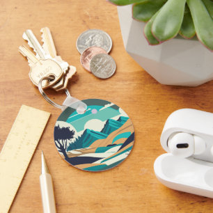 Llavero Desierto azul