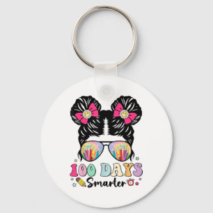 Llavero Desordenado Bun Hair 100 días de clase 100 días má