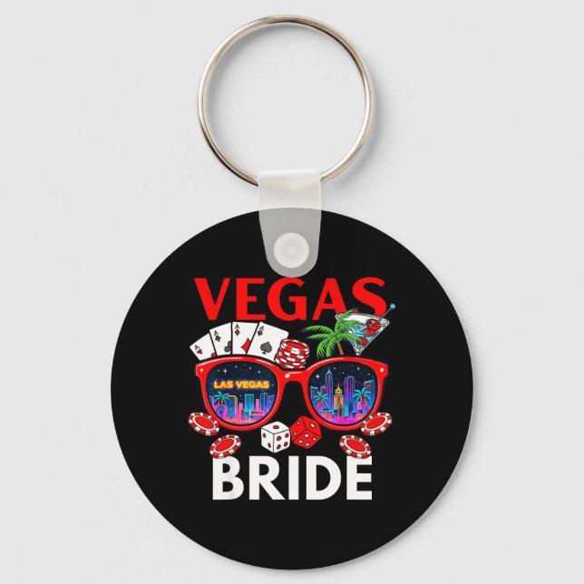 Llavero Despedida de soltera Vegas Wedding Bride-Squad 202 (Anverso)
