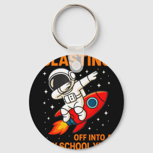 Llavero Despegando hacia el nuevo año escolar astronauta d