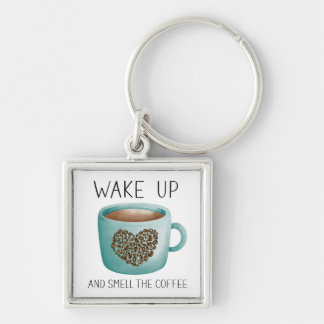Llavero Despertar Oler el Café - Acuarela Granos de Café