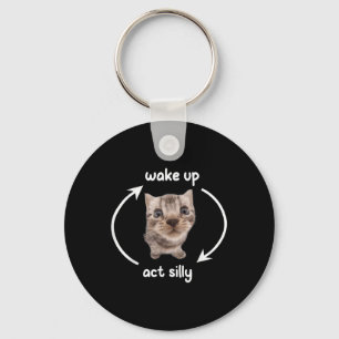 Llavero Despierta Acto Silencioso Gato _ Despierta Acto Si
