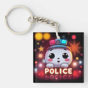 Llavero Destacamento de Policía Adorable – Diseño de Patru