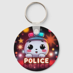 Llavero Destacamento de Policía Adorable – Diseño de Patru