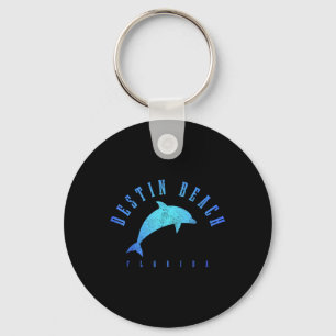 Llavero Destin Beach Florida Fl Vintage Dolphin Holiday
