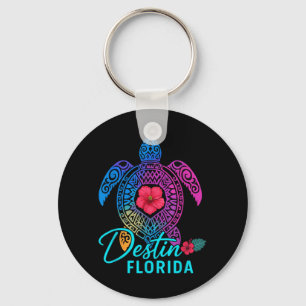 Llavero Destin Florida Tortuga Colorida Verano Viaje