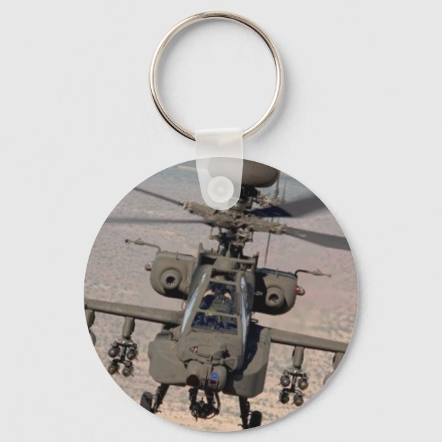Llavero Destino de Alas Aéreas del Helicóptero Apache (Anverso)