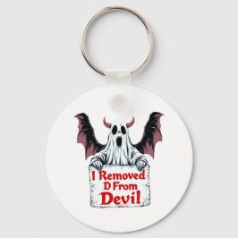 Llavero Destituí D del diablo - Dark Fantasy Gótica