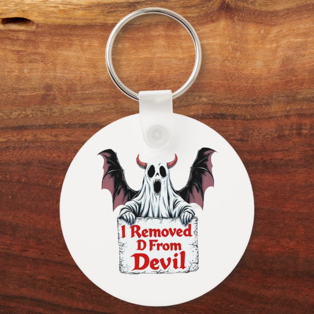 Llavero Destituí D del diablo - Dark Fantasy Gótica (Anverso)