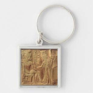 Llavero Detalle de la capilla de oro de Tutankhamun