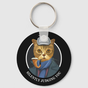 Llavero Detective Cat - Juzgando Silenciosamente