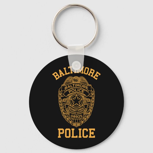 Llavero detective de baltimore policia maryland (Anverso)