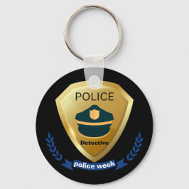 Llavero detectives de policía, semana de la policía nacion