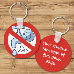 Llavero Detener el desperdicio de agua