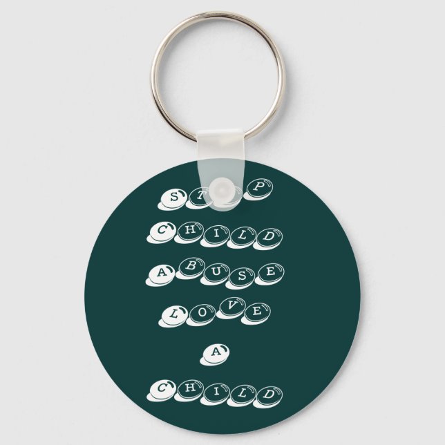 Llavero Detener el maltrato infantilAmar a un niño (Anverso)