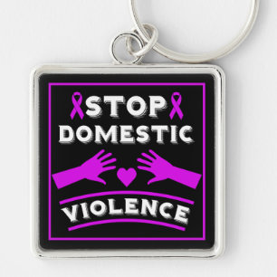 Llavero Detener la violencia doméstica