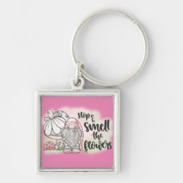 Llavero Detener y oler las flores