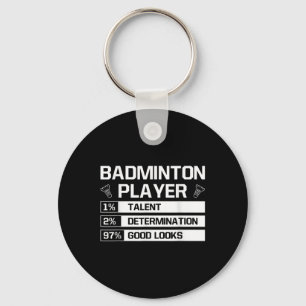 Llavero Determinación del talento del jugador de bádminton