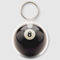 Detrás de la cadena de claves de 8 bolas y 8 billa