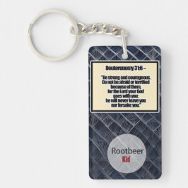 Llavero Deuteronomio cadena de claves 31:6