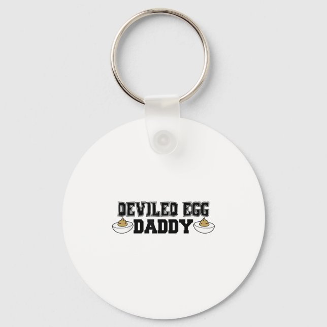 Llavero Deviled Egg Daddy - Funny Thanksgiving Deviled Egg (Anverso)