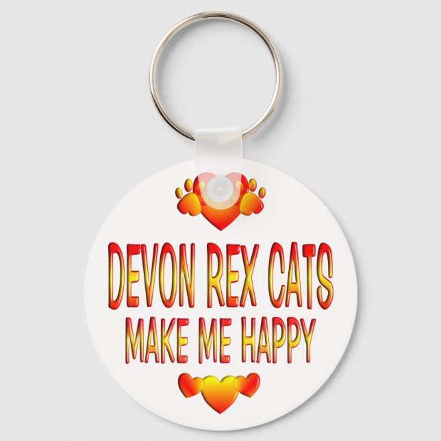 Llavero Devon Rex Cat (Anverso)