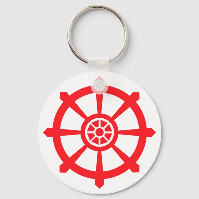 Llavero Dharma Wheel Wisdom (Anverso)