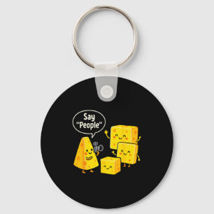 Llavero Di Gente Divertida Amante Del Queso Comida 
