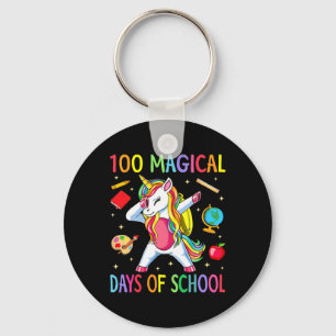 Llavero Día 100 de la Escuela Unicornio 100 Días Mágicos E