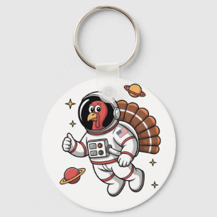 Llavero Día de Acción de Gracias del astronauta de Space T
