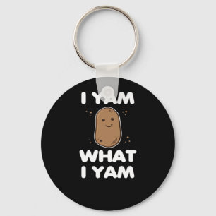 Llavero Día de Acción de Gracias Yam Lo Que Yam Funny Cae 