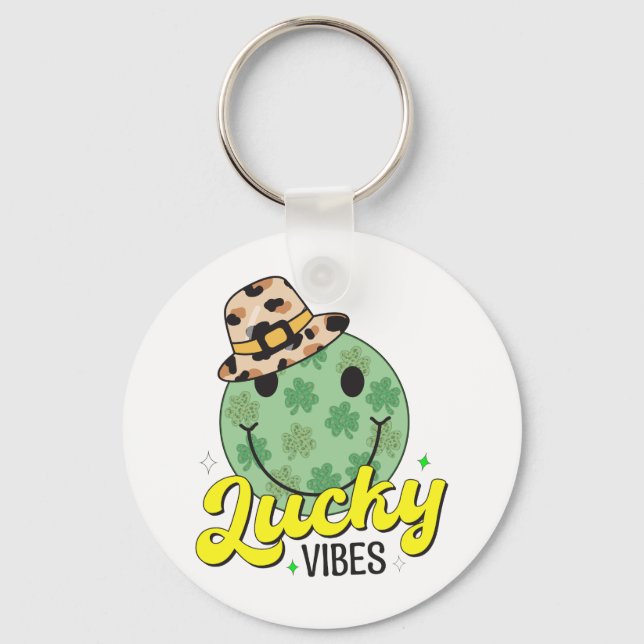 Llavero día de afortunados de vibes st patricks (Anverso)