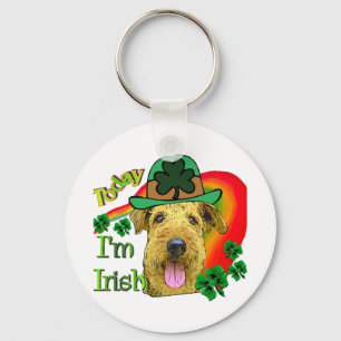 Llavero Día de Airedale Terrier St Patrick