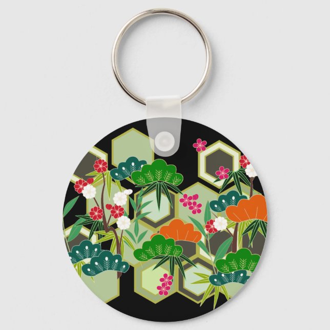 Llavero Día de Año Nuevo estilo japonés japonés (Anverso)