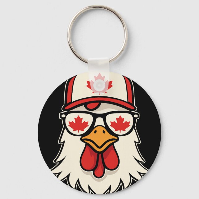 Llavero Día de Canadá Bandera canadiense Hoja de arce Poll (Anverso)