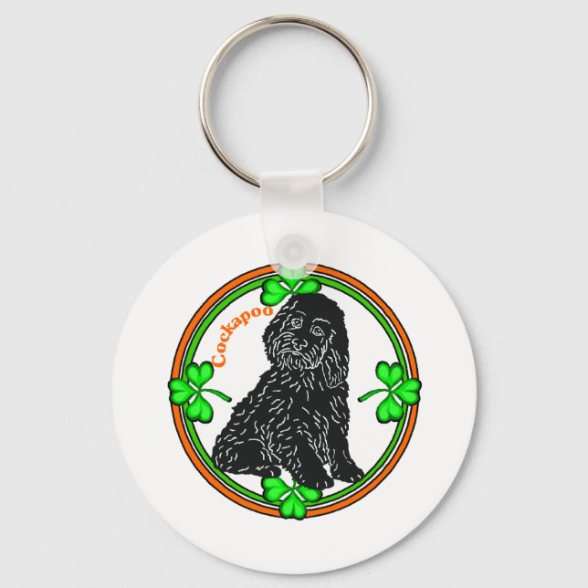 Llavero Día de Cockapoo St Patrick (Anverso)