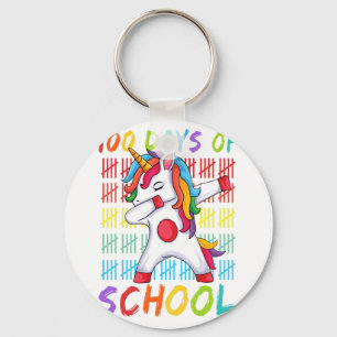 Llavero Día De Colegio Dabbing Unicorn 100 Días Mágicos Ni