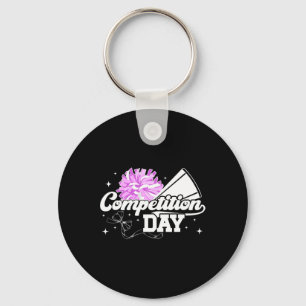 Llavero Día de Competencia de Porristas Día de Competición