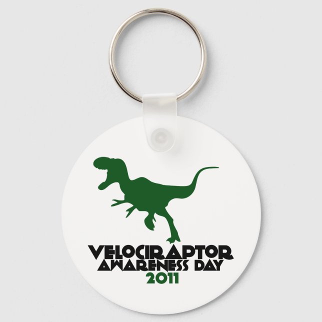 Llavero Día de Conciencia de Velociraptor 2011 (Anverso)