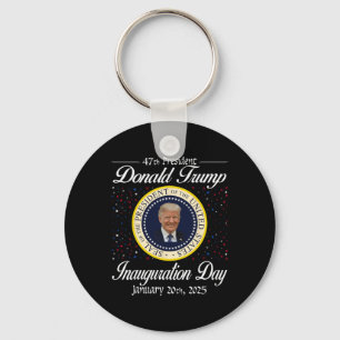 Llavero Día de Inauguración de Donald Trump 2025 47º presi