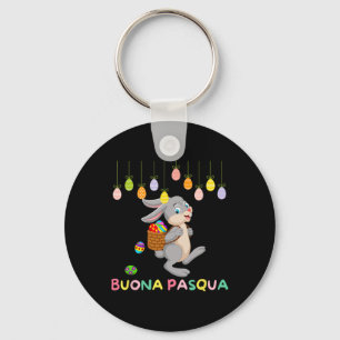 Llavero Día de la búsqueda del huevo Italiano Feliz Pascua