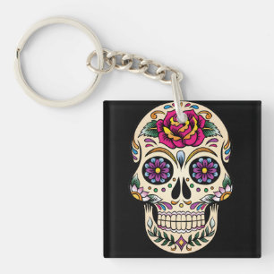 Llavero Día de la Calavera del Azúcar Muerto con Keychain 