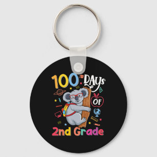 Llavero Día De La Escuela Niños De Segundo Grado Koala 100