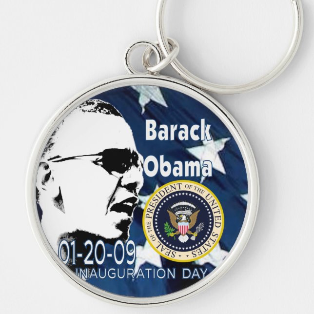 Llavero Día de la Inauguración de Barak Obama (Frente)