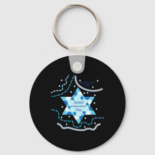 Llavero Día de la Independencia 72 Bandera judía israelí
