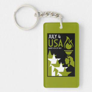 Llavero Día de la Independencia de Estados Unidos