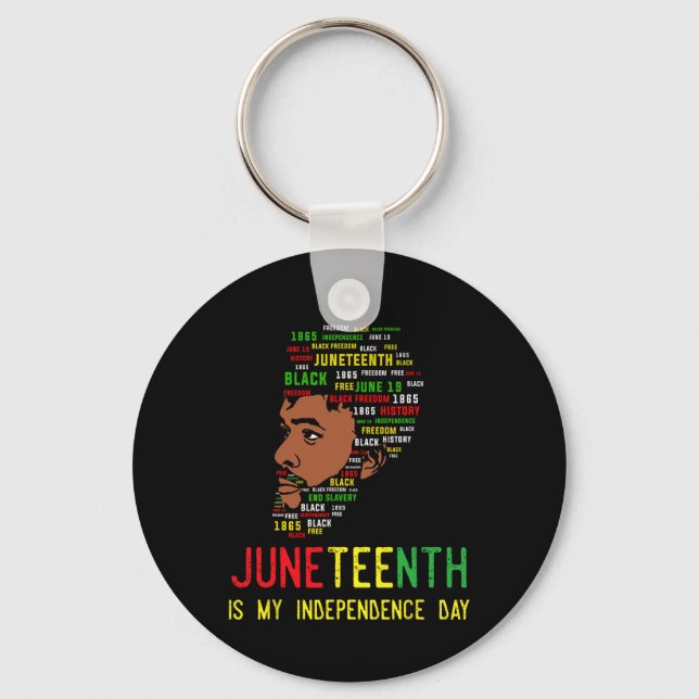 Llavero Día de la Independencia de Juneteenth Día del Padr (Anverso)