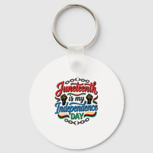 Llavero Día de la Independencia de Juneteenth Diseño de ca